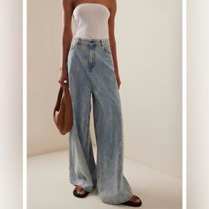 Haikure big Bethany Bleach Blue Jeans size 28 NWT women’s